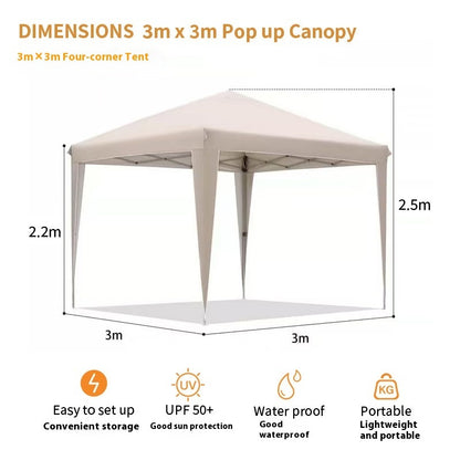 Four-corner Folding 33 Camping Exhibition Leisure Tent