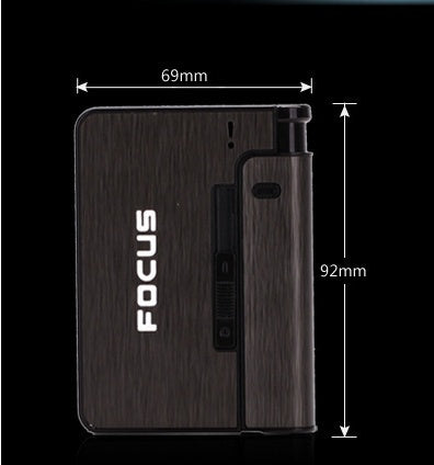 Aluminum alloy  flame automatic cigarette case