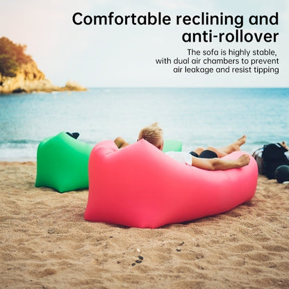 Outdoor lazy inflatable sofa Portable beach air sofa Foldable inflatable camping sofa bed One-person sleeping bag