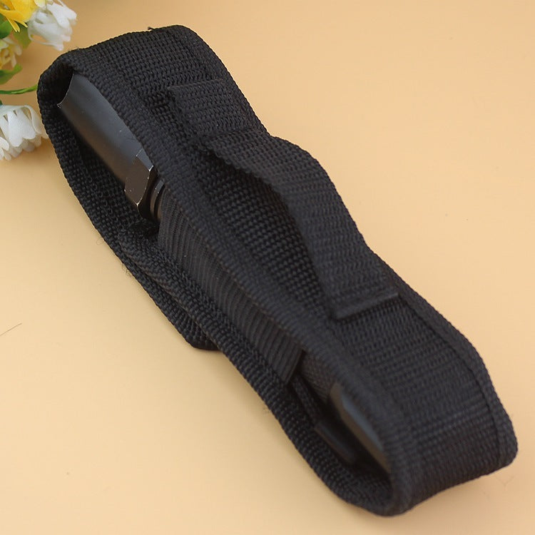 Factory made strong flashlight sleeve, nylon cloth cover, flashlight accessories can hang belt, durable
