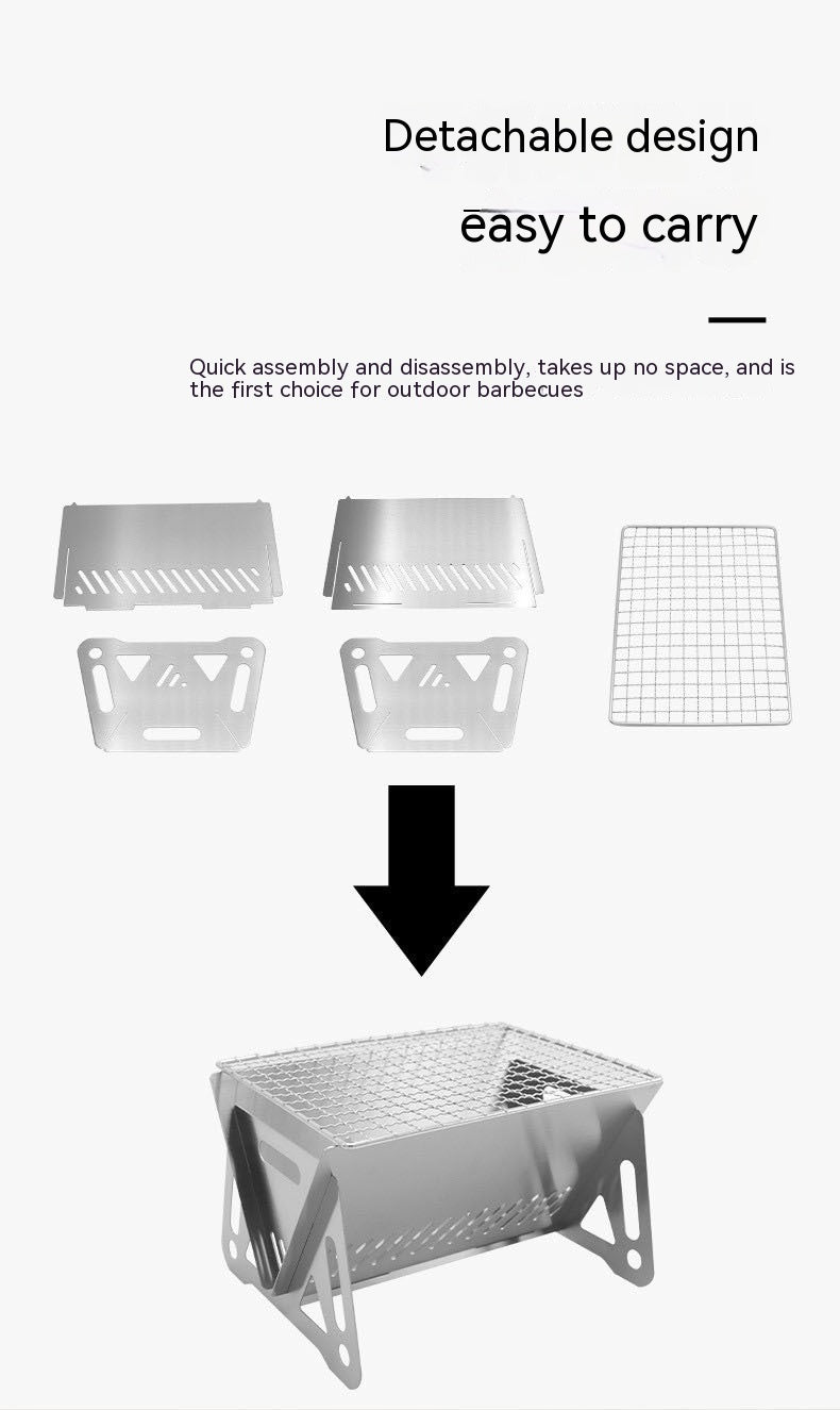 Outdoor Folding Stainless Steel Burning Oven