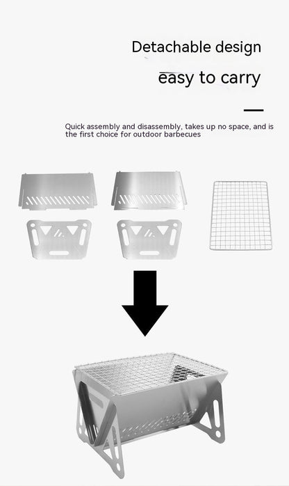 Outdoor Folding Stainless Steel Burning Oven