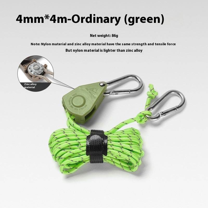 Outdoor Pulley Adjuster Tent Fixator