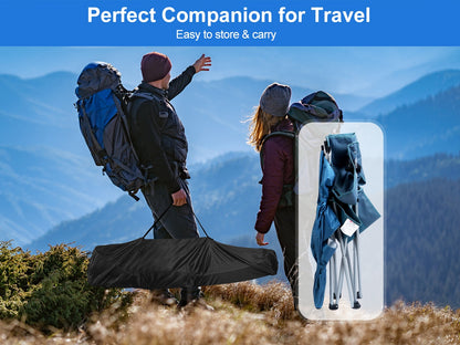1Pc Foldable Beach Chair With Sun Canopy Cup Holder Carry Bag Adkustable Armrest Detachable Umbrella 220.5lbs Max Load Fedex Shipping