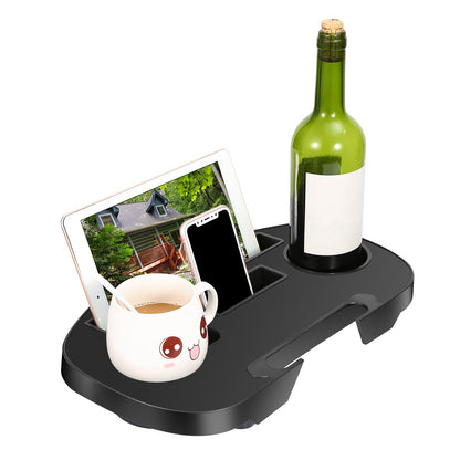 1 Set Cup Holder For  Zero Gravity Chair Clip On Side Tray With Beverage Can Mobile Devices Slots Cup Holder Only No Chair