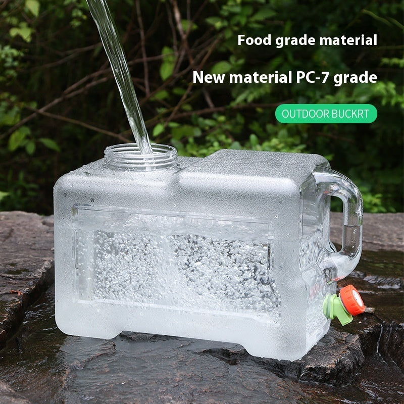 Outdoor Bucket Household Water Breaker Car Camping With Faucet