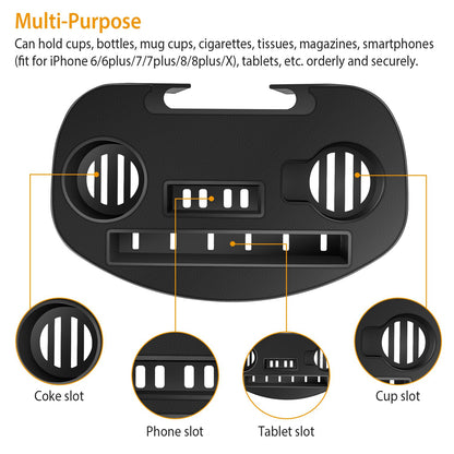 1 Set Cup Holder For  Zero Gravity Chair Clip On Side Tray With Beverage Can Mobile Devices Slots Cup Holder Only No Chair
