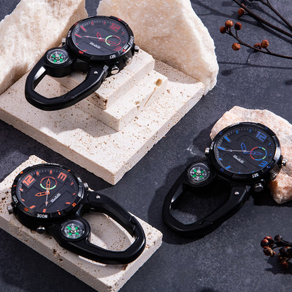 Compass Round Screen Outdoor Mountaineering Buckle Watch Multifunctional