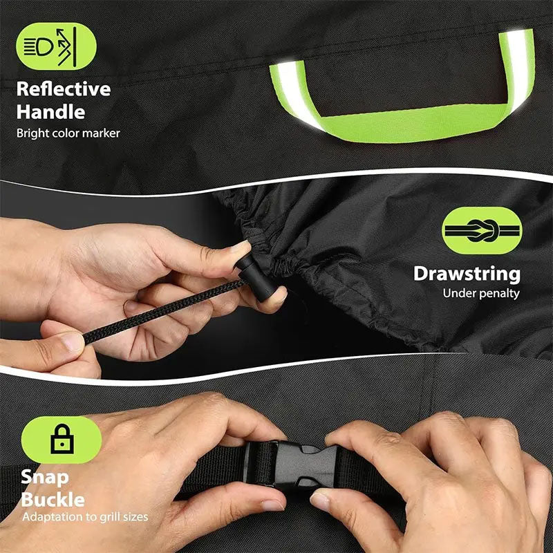 Waterproof, Dustproof, Fire-Resistant 420D Oxford BBQ Grill Cover