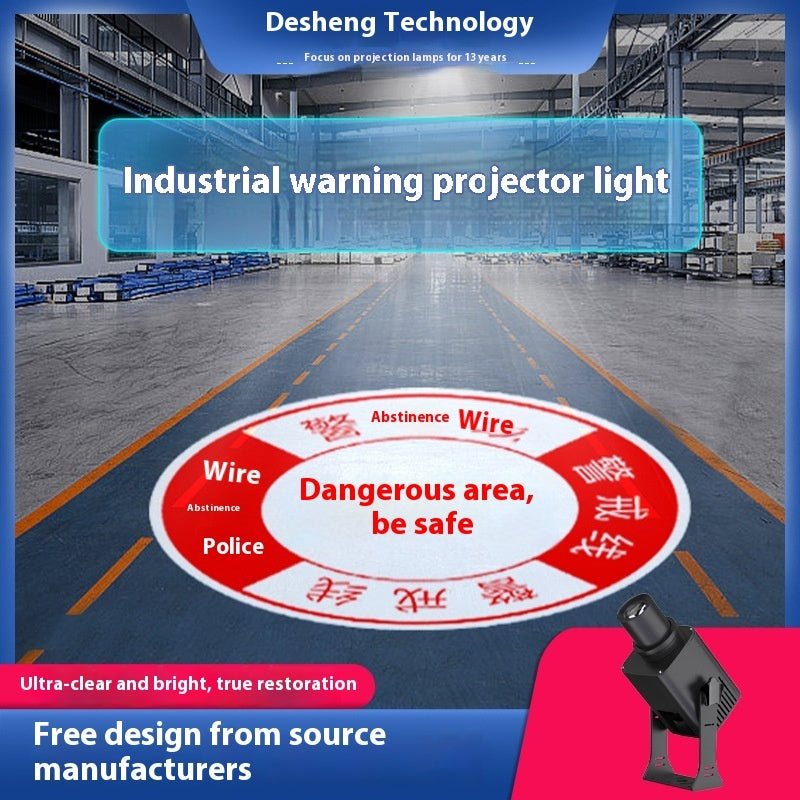 Led Industrial Projection Lamp Door Head Outdoor Projection Advertising Spotlight