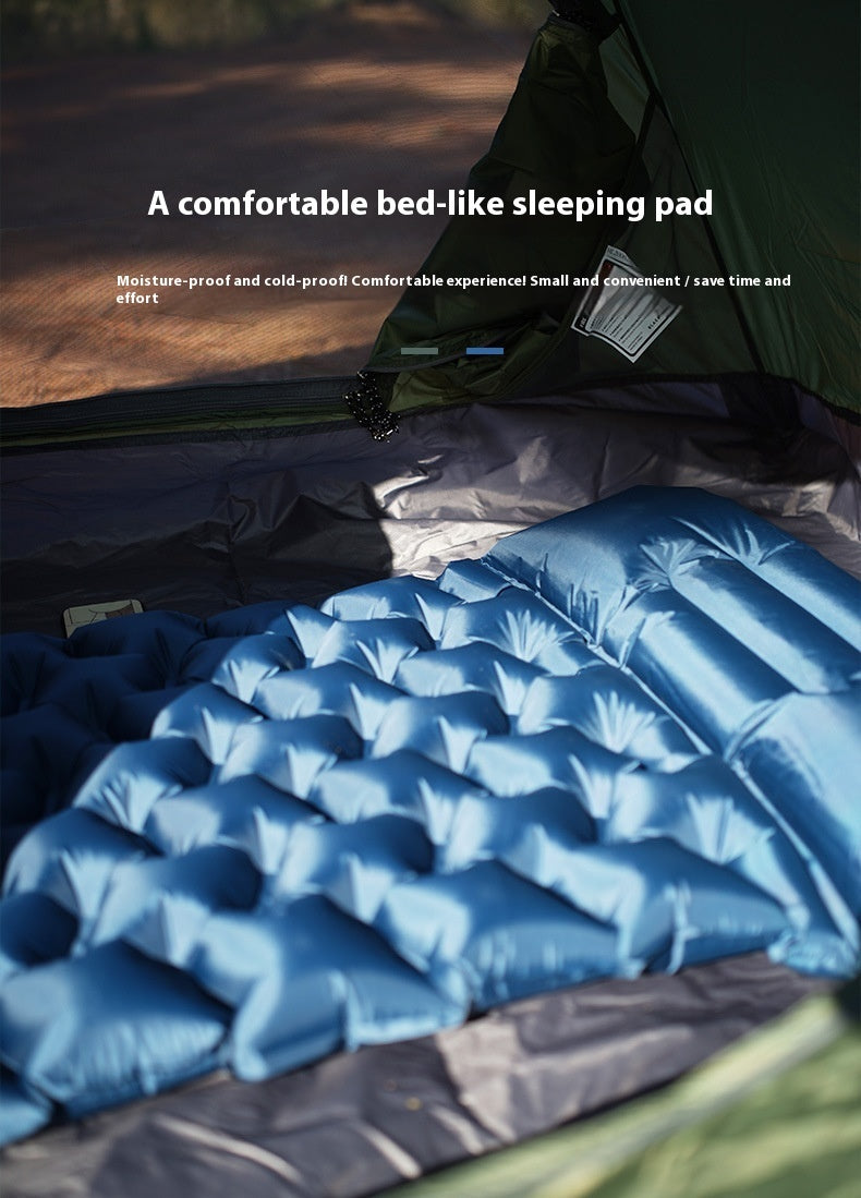 Outdoor Honeycomb Press Type Inflatable Mattress Single Thickened Moisture-proof Tent Sleeping Mat