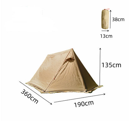 Lightweight Shelter With Snow Skirt Cold Protection In Winter Wild Camping Pyramid Tent