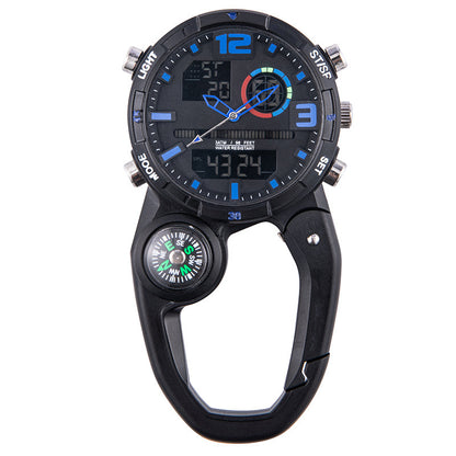 Compass Round Screen Outdoor Mountaineering Buckle Watch Multifunctional