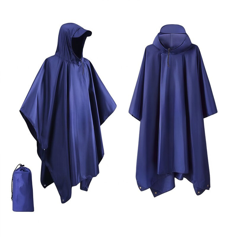 Waterproof Hooded Rain Coat/Poncho: Lightweight, for Outdoor Hiking/Fishing/Climbing (Unisex)