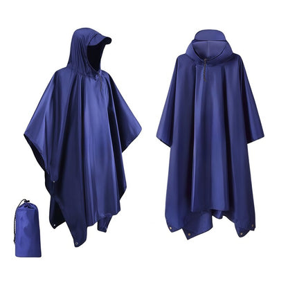 Waterproof Hooded Rain Coat/Poncho: Lightweight, for Outdoor Hiking/Fishing/Climbing (Unisex)