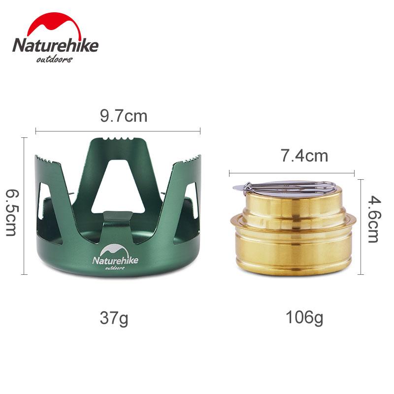 Naturhike Brand Stainless Steel Picnic Solid Alcohol Stove Mini Stove kamp malzemeleri Ultra-light Outdoor Camping