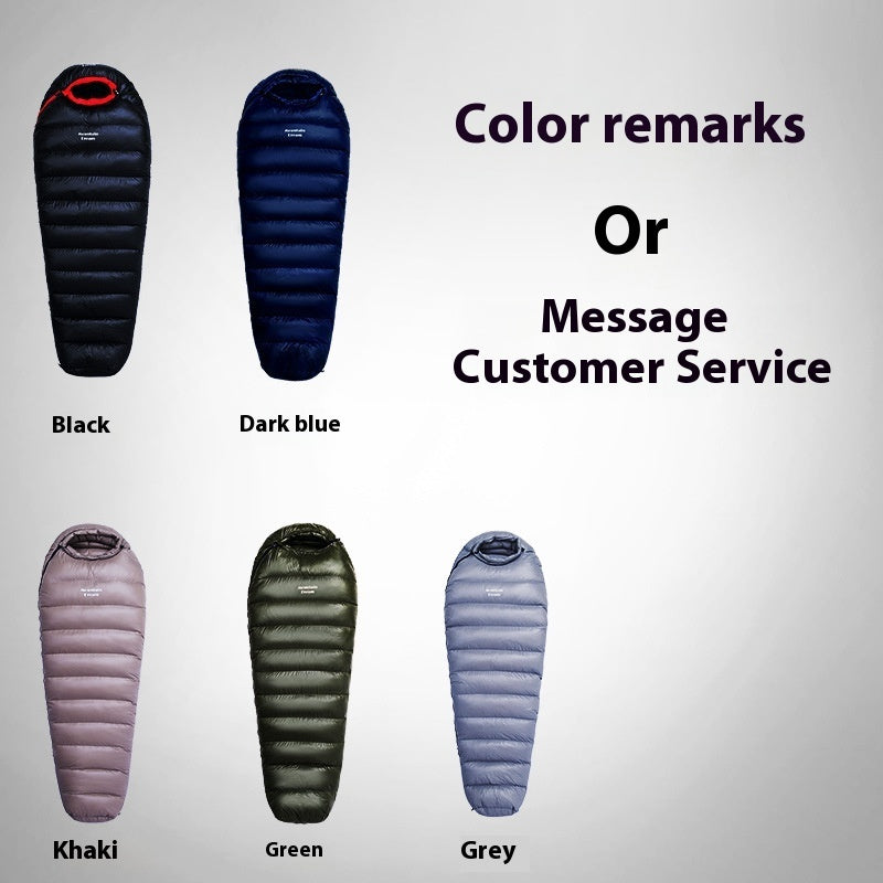 Outdoor Camping Thickened Warm-keeping And Cold-proof Duck Down Sleeping Bag