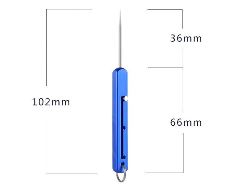 Outdoor Portable Square Titanium Alloy All-in-one Multi-function Toothpick