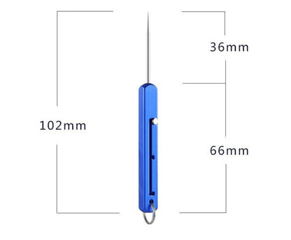 Outdoor Portable Square Titanium Alloy All-in-one Multi-function Toothpick
