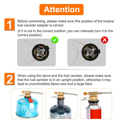 12000W Portable Camping Stove With Cassette Adapter Windproof Outdoor Backpacking Burner With Carrying Case Igniter For Outdoor Hiking Camping Picnic Backpacking