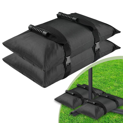 Outdoor Black Counterweight Base Sandbag Terrace Cantilever Umbrella Stand Refillable