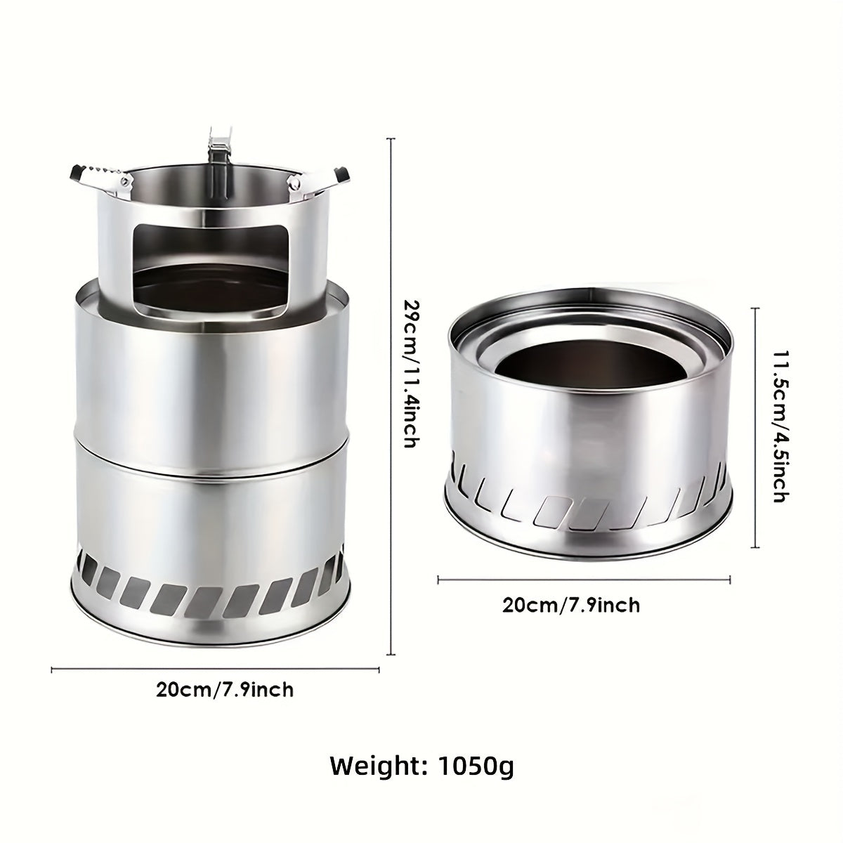 Don't Miss It.The Portable Round Stainless Steel Charcoal Stove Allows You To Easily Create A Mobile Charcoal Fire Feast.
