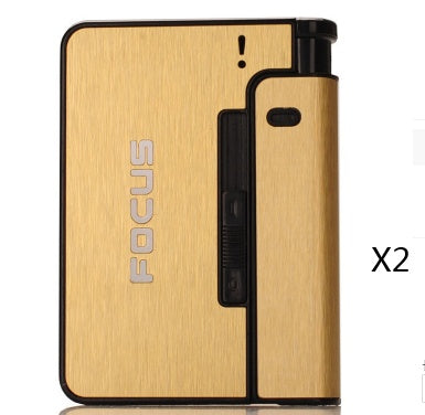 Aluminum alloy  flame automatic cigarette case