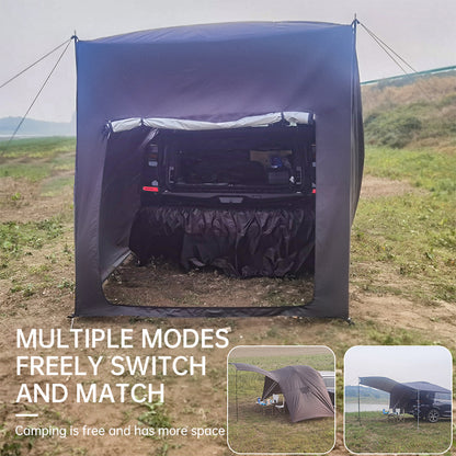 Large Multifunctional Outdoor Zipper Tents for Camping - Water - Repellent, Rainproof, Sunscreen, for Multiple People
