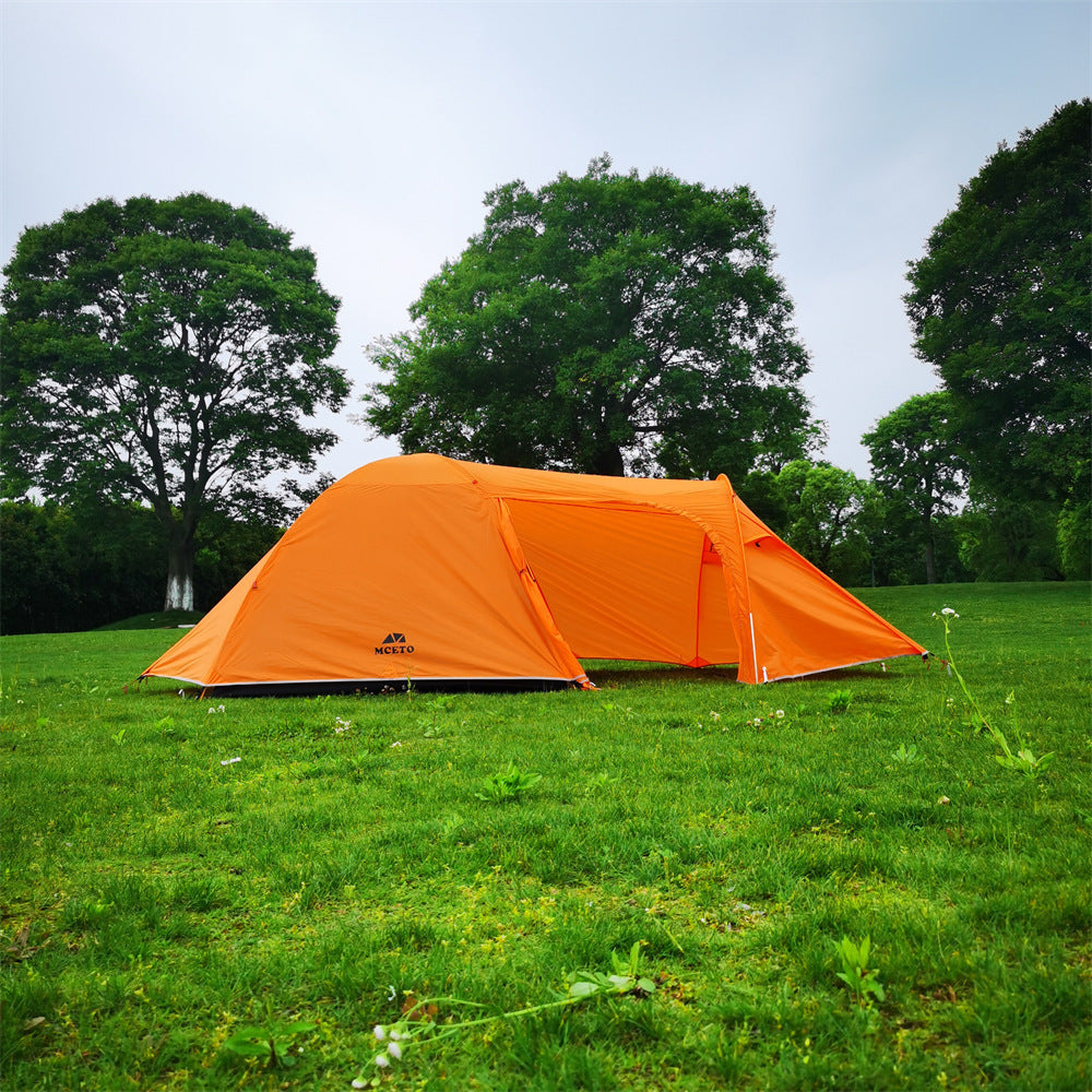 Camping Aluminum Pole Anti-Heavy Rain Water Family Tent Outdoor Equipment