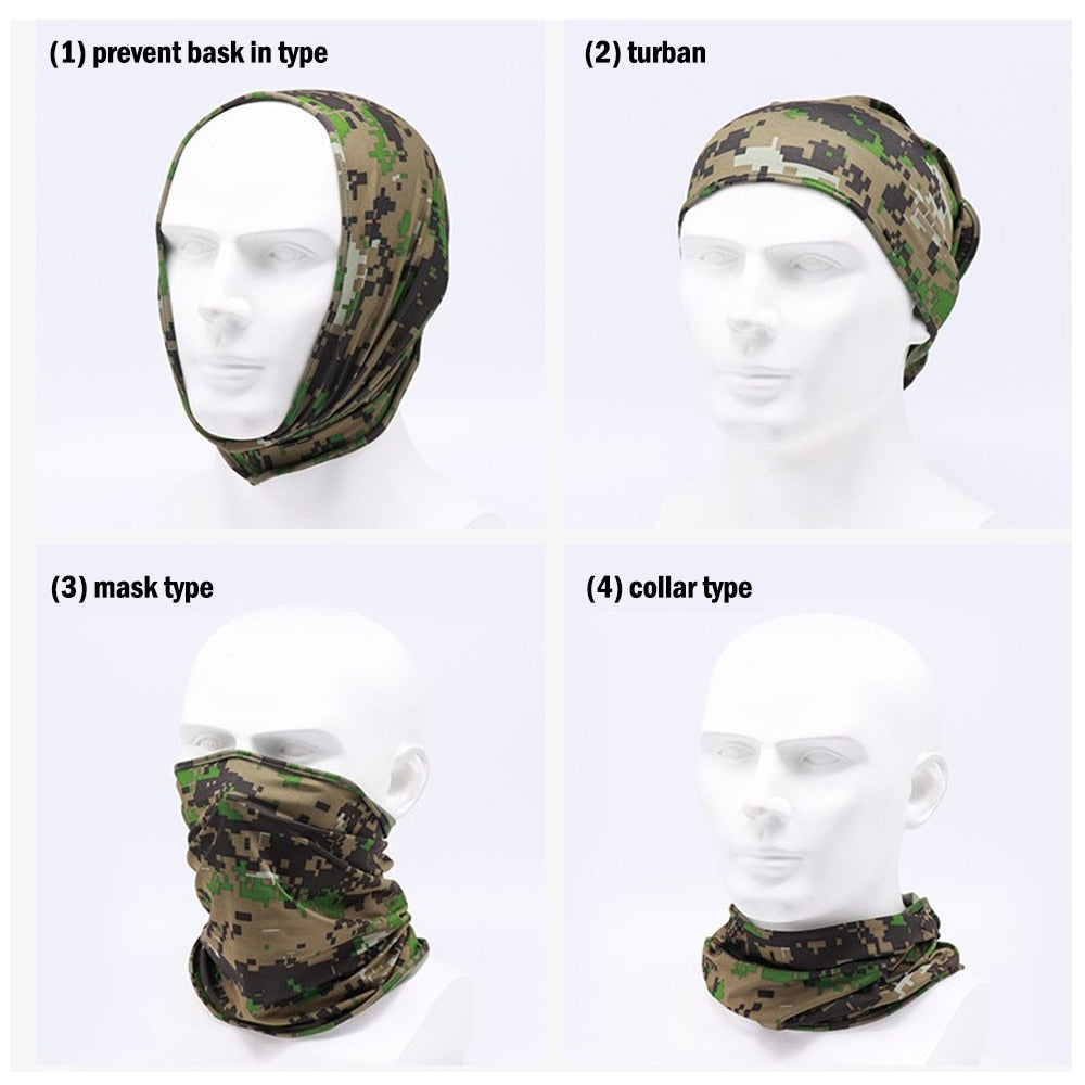 Camping Hiking Scarves Cycling Sports Bandana Outdoor Headscarves Riding Headwear Men Women Scarf Neck Tube Magic Scarf
