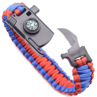 Braided Bracelet  Multi-function Paracord Survival  Outdoor Camping Rescue Emergency Rope