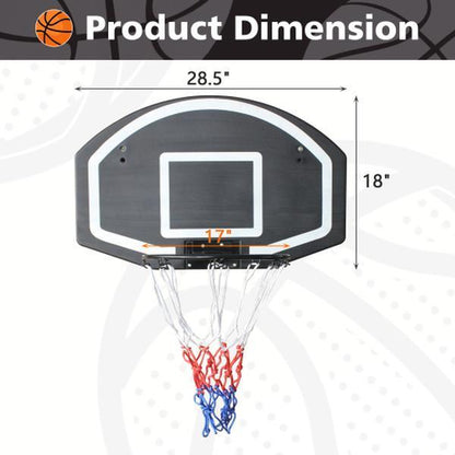 Wall-mounted Basketball Stand, Impact-resistant Backboard, Foldable And Durable