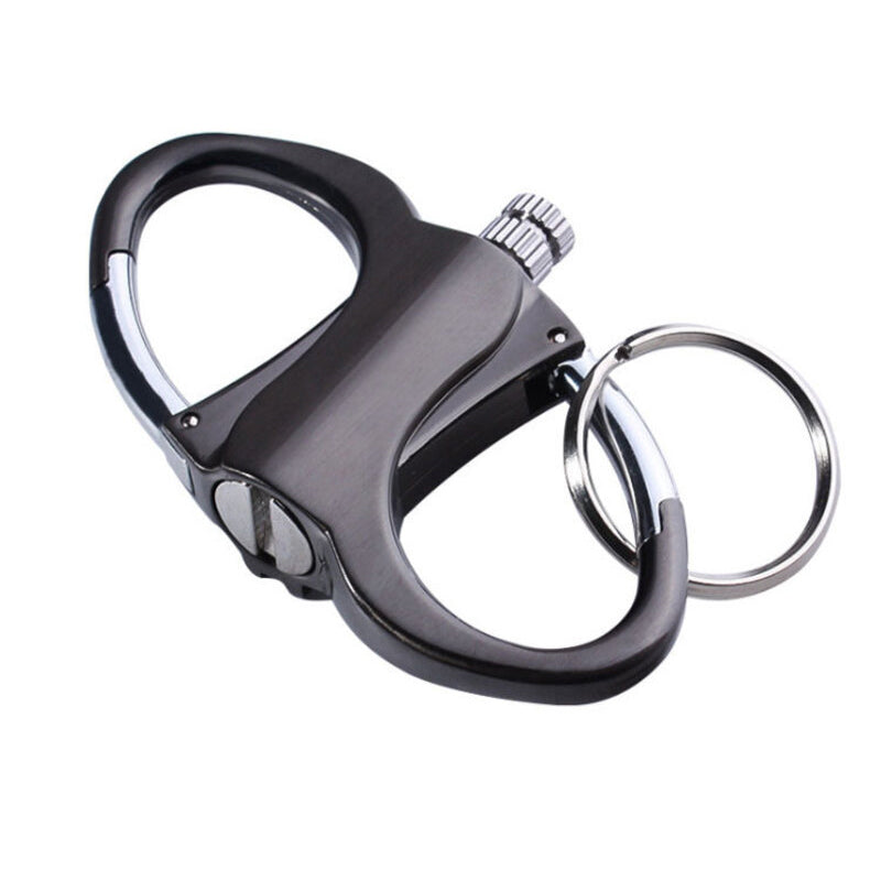 2025 Metal Keychain Lighter, ignite, waterproof, black