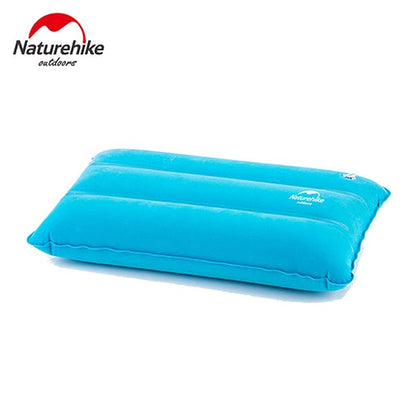 Naturehike Portable Outdoor Inflatable Pillow Sleeping Gear Inflated Compressed Folding Non-slip Suede Fabric Travel