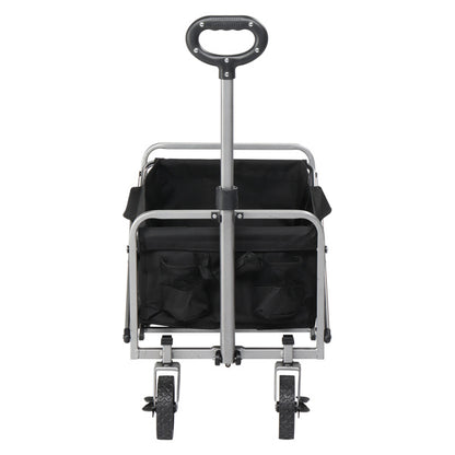 Silver Frame Oxford Cloth Garden Folding Cart