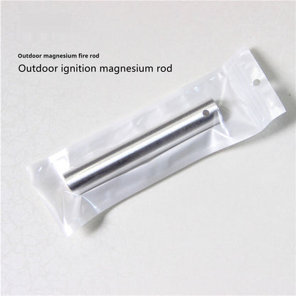 Outdoor Flint Ignition And Combustion Supporting Magnesium Rod