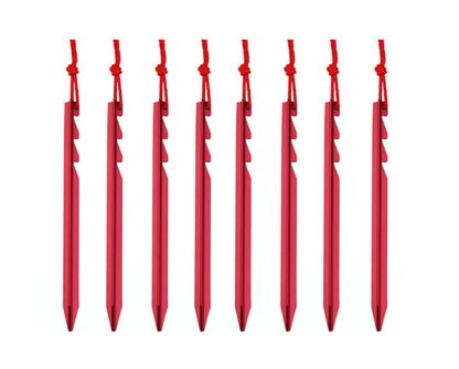 Shinetrip 6pcs/lot adjustable touch point aluminum alloy tent pegs Multi tooth  Super light stake camping tent accessories