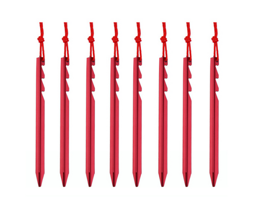 Shinetrip 6pcs/lot adjustable touch point aluminum alloy tent pegs Multi tooth  Super light stake camping tent accessories