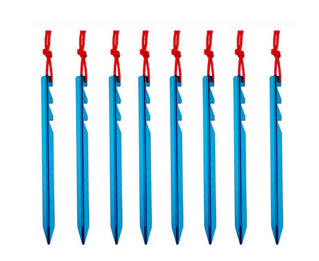 Shinetrip 6pcs/lot adjustable touch point aluminum alloy tent pegs Multi tooth  Super light stake camping tent accessories