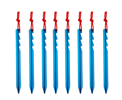 Shinetrip 6pcs/lot adjustable touch point aluminum alloy tent pegs Multi tooth  Super light stake camping tent accessories