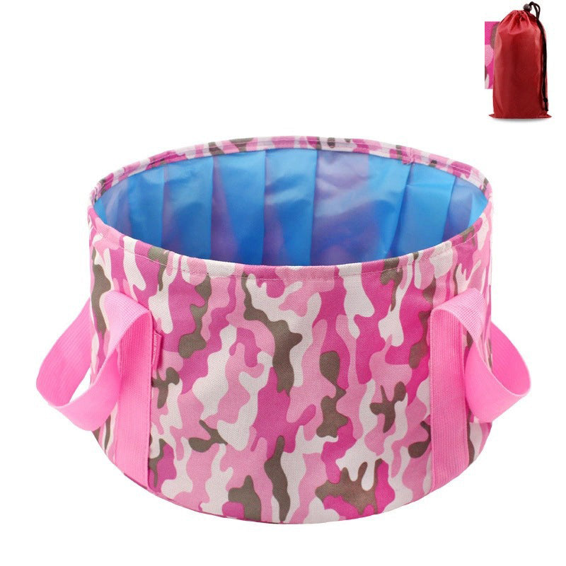 Multi-Purpose Outdoor Travel Portable Folding Bucket Foot Bucket Washbasin Camping Bucket Enlarged