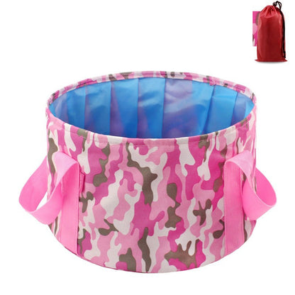 Multi-Purpose Outdoor Travel Portable Folding Bucket Foot Bucket Washbasin Camping Bucket Enlarged