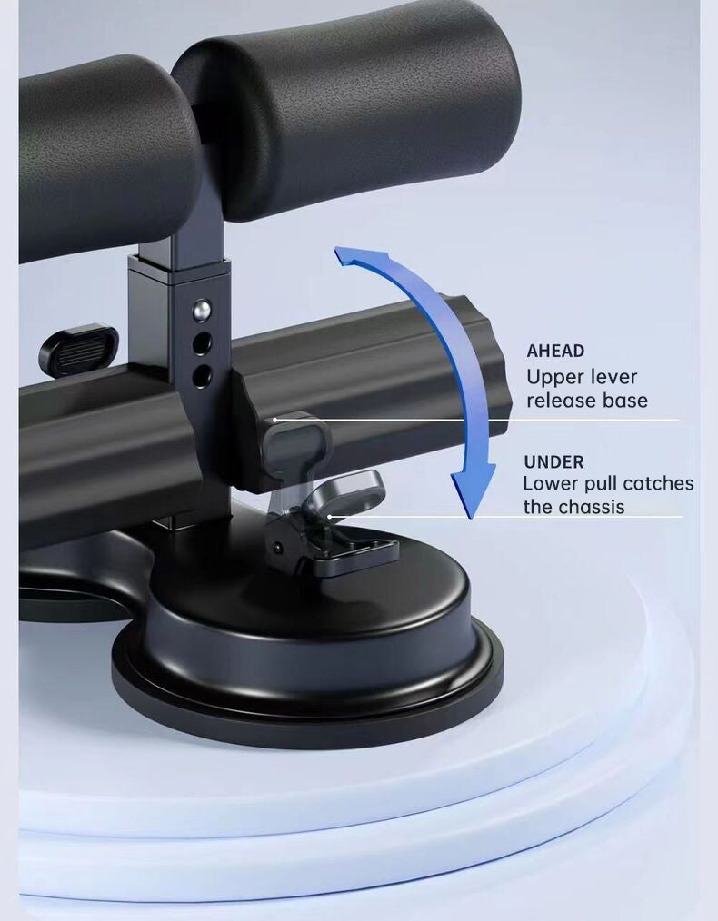 Portable Self-Suction Sit-up Bar Abdominal Core Trainer Movement Auxiliary Device Adjustable Sit Up Assistant