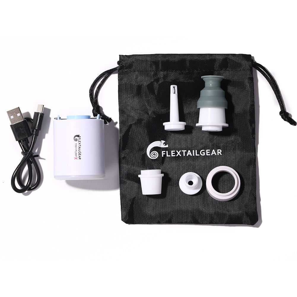 Camping Tiny Pump Air Light Inflatable Pump Flextailgear Ultralight USB Charging Mini Electric Outdoor Air Pump 3 Modes Supplies