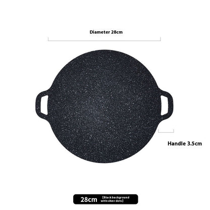Japanese Medical Stone Barbecue Plate Household Non-stick Smoke-free