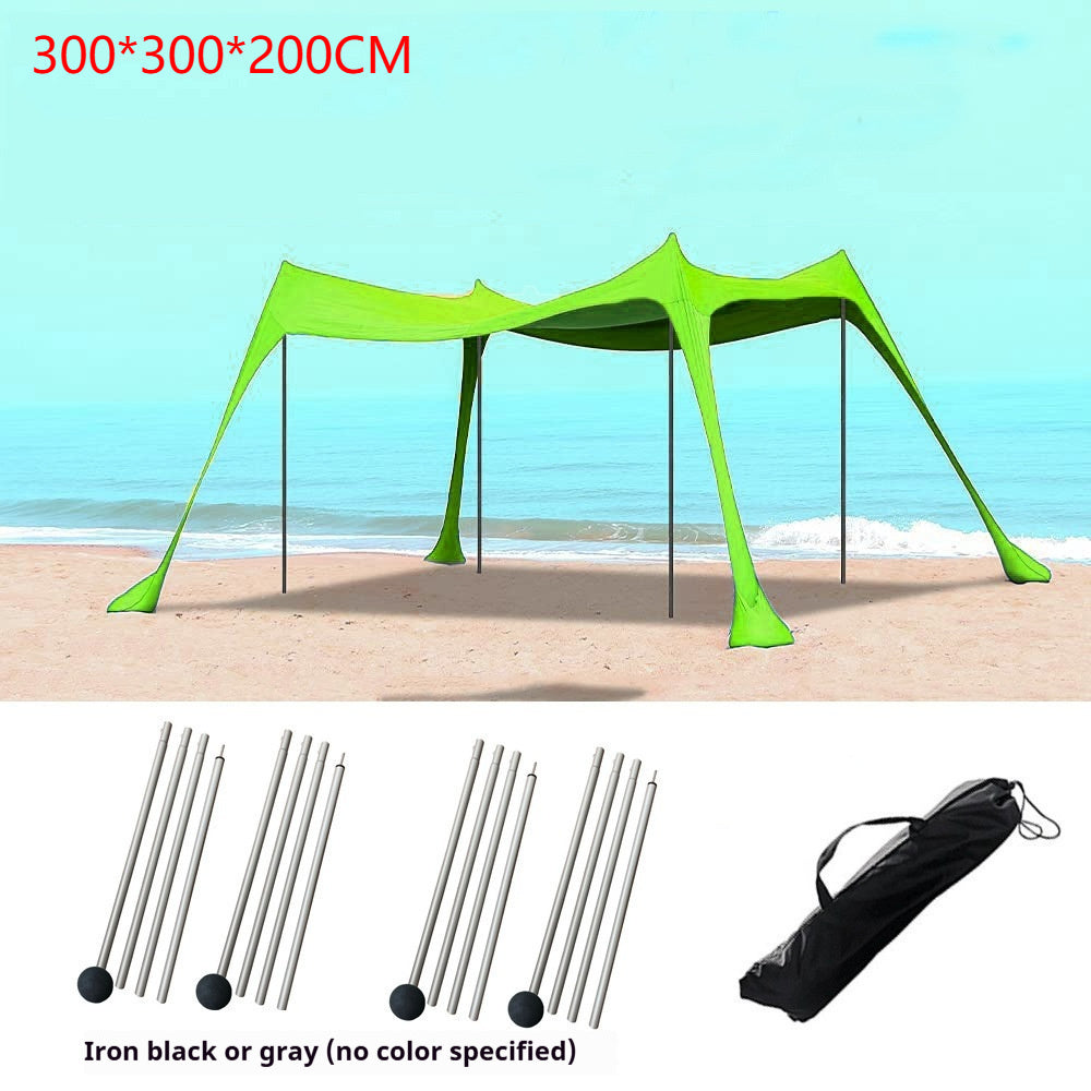 Beach sun shade arbor
