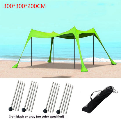 Beach sun shade arbor
