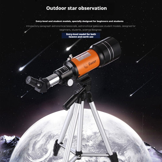 HD High Power Yellow Astronomical Telescope Professional Outdoor Deep Space Star Watching Moon