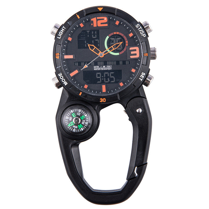 Compass Round Screen Outdoor Mountaineering Buckle Watch Multifunctional