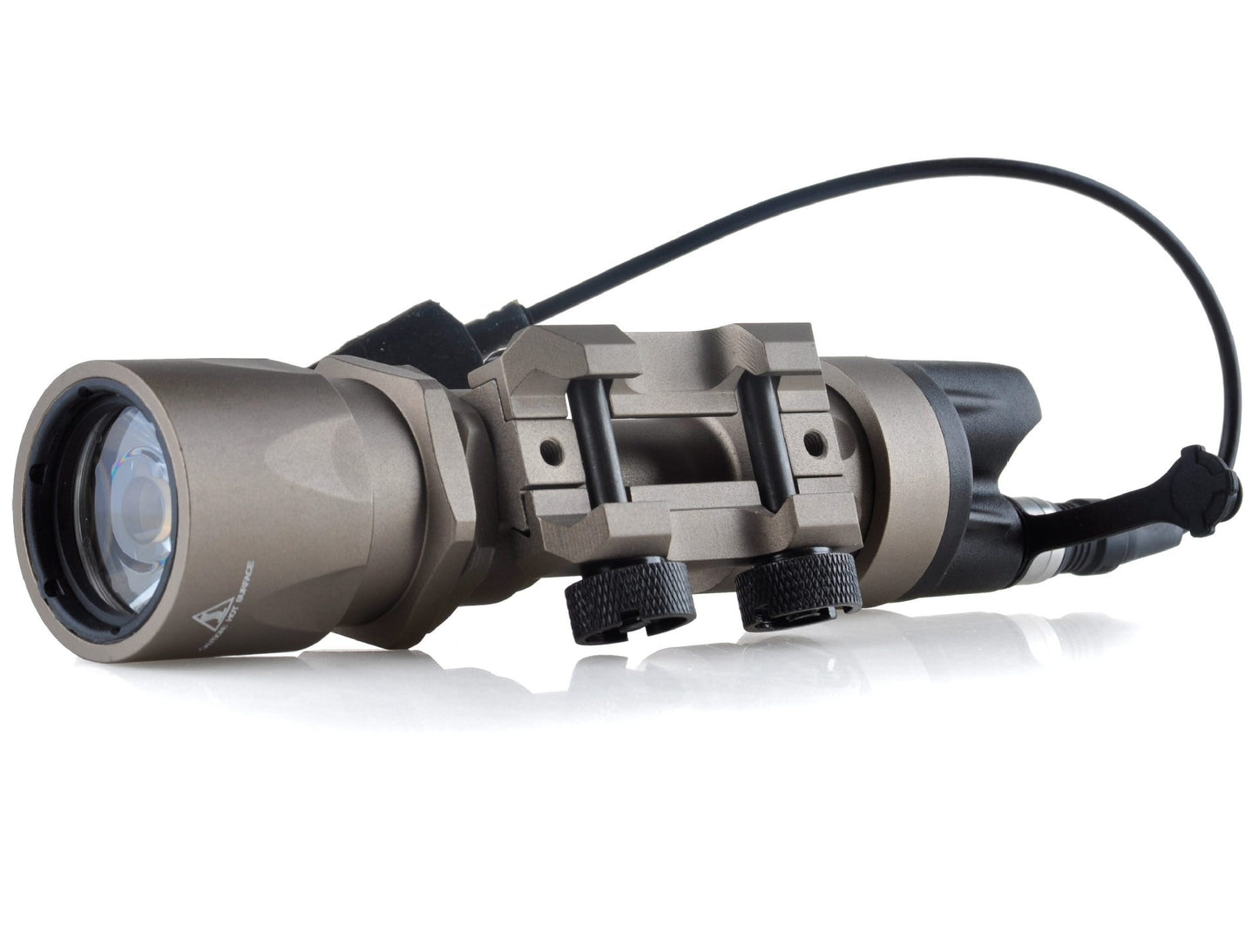 Waterproof glare flashlight